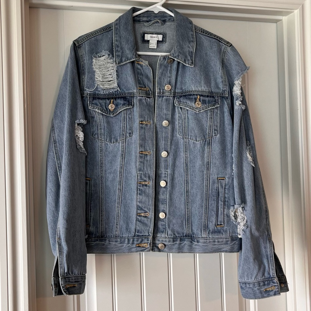 Distressed Denim Jacket